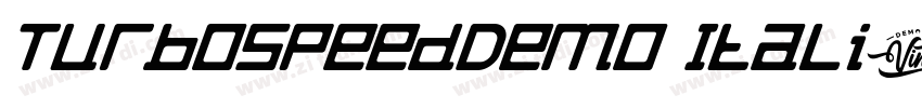 TurboSpeedDemo Itali字体转换